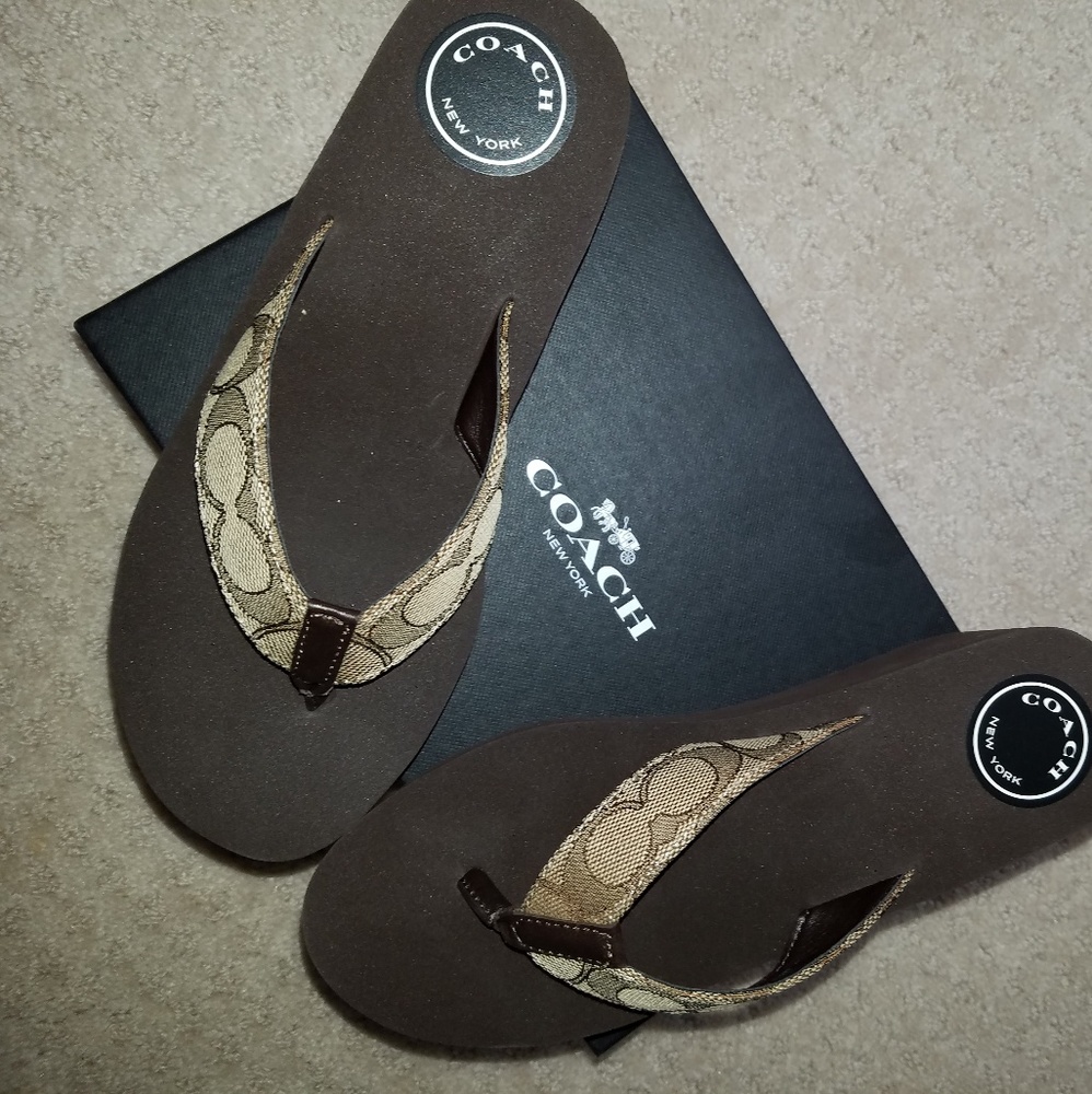 Coach Platform Flip Flops